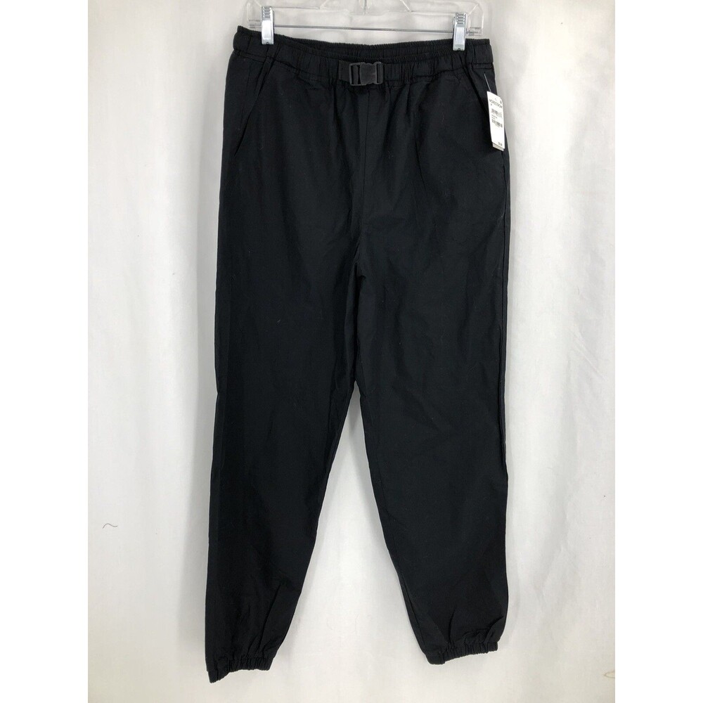 BP. Sporty Belted Joggers Pants Black BP448351MI Medium NWT